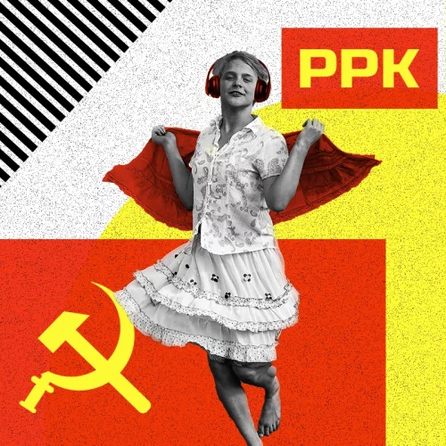 Immagine ispirata all'album "Russian Trance Formation" dei PPK, con elementi di nostalgia sovietica