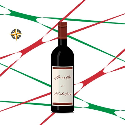 Bottiglia di Brunello di Montalcino